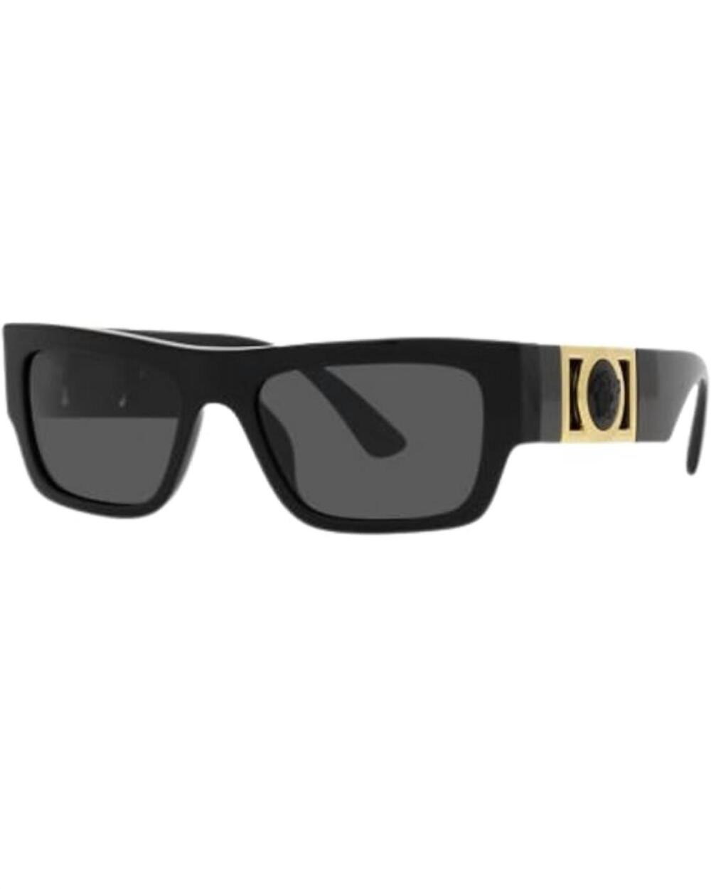 NEW VERSACE women's medusa ve4416u rectangle non-polarized sunglasses in black